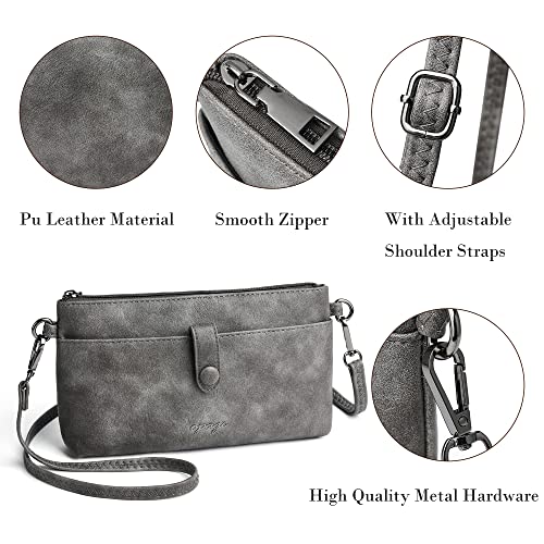Opage Small Crossbody Bags For Women Detachable Shoulder Straps,Vegan Shoulder Handbag,Wristlet Clutch Crossbody Purses #TOP2