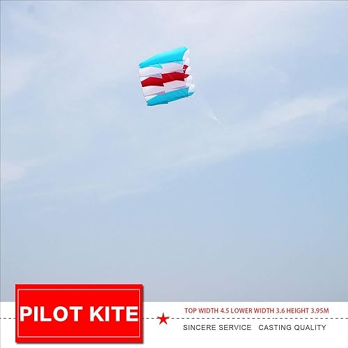 Miniatura 4 de Cometa piloto inflable gigante suave para adultos 5 agujeros grandes para levantar tractores cometas