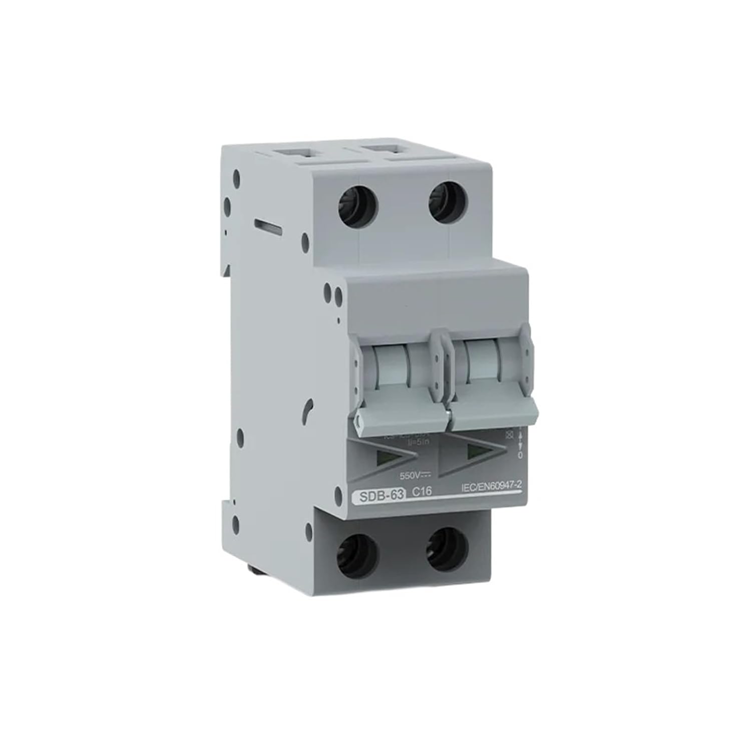 Din Rail PV Solar Mini Circuit Breaker 550V 800V Overload Protection Switch 6A~63A 2P MCB for Photovoltaic PV System(2P 800V,6A)