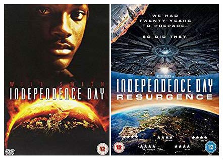 Independence Day 1-2 Complete DVD Collection: Independence Day / Independence Day: Resurgence
