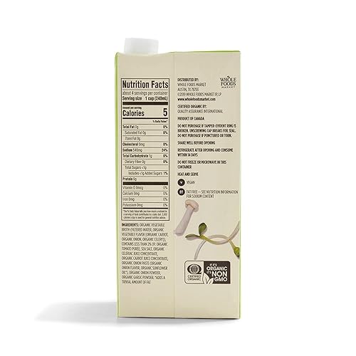 Miniatura 2 de 365 by Whole Foods Market Caldo de verduras orgánicas 32 onzas líquidas