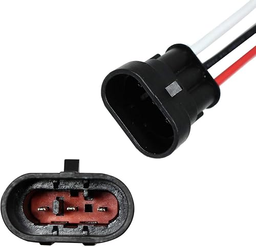 Miniatura 3 de 3 Pin Way Auto Impermeable Conector Eléctrico Pigtail Con Alambre 18 AWG Marino Para Coche Barco Ect.5 Pack