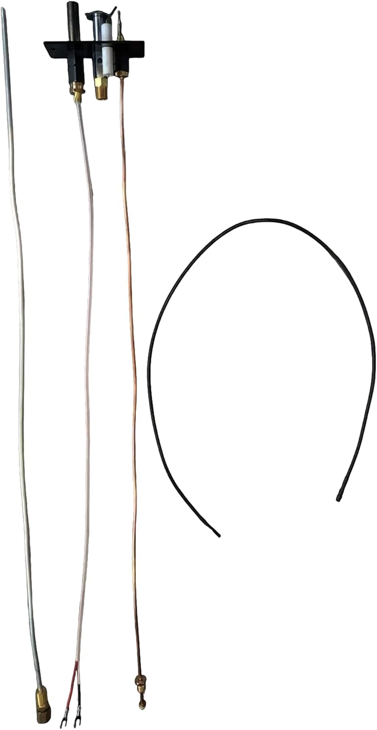 Pilot Assembly NG and LPG Fireplace Replacement of HHT Majestic & VC NG and LPG Pilot Assembly for Fireplaces, Fryer with 750mV Thermopile (For Propane)