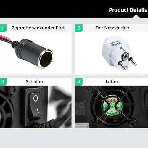 Spannungswandler 230v auf 12v| 15.1A 180W| KFZ Netzadapter, Netzadapter zigarettenanzünder Steckdose.Adapter Zigarettenanzünder Steckdose