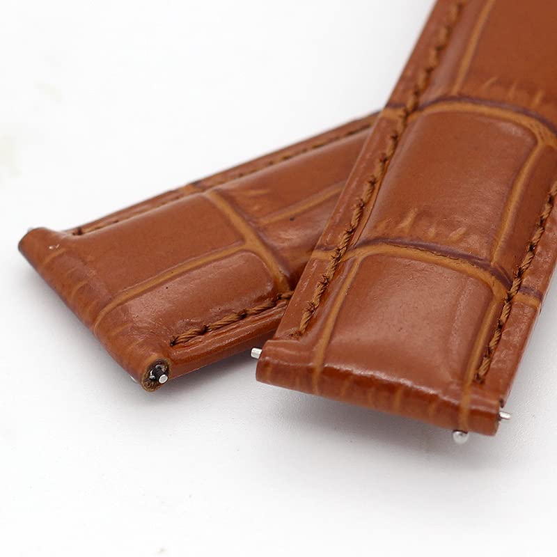 Correas de reloj de cuero de vaca de doble cara de 19/20/22mm para Vacheron VC, correa de reloj Constantin para hombres y mujeres, pulseras de cuero de vaca