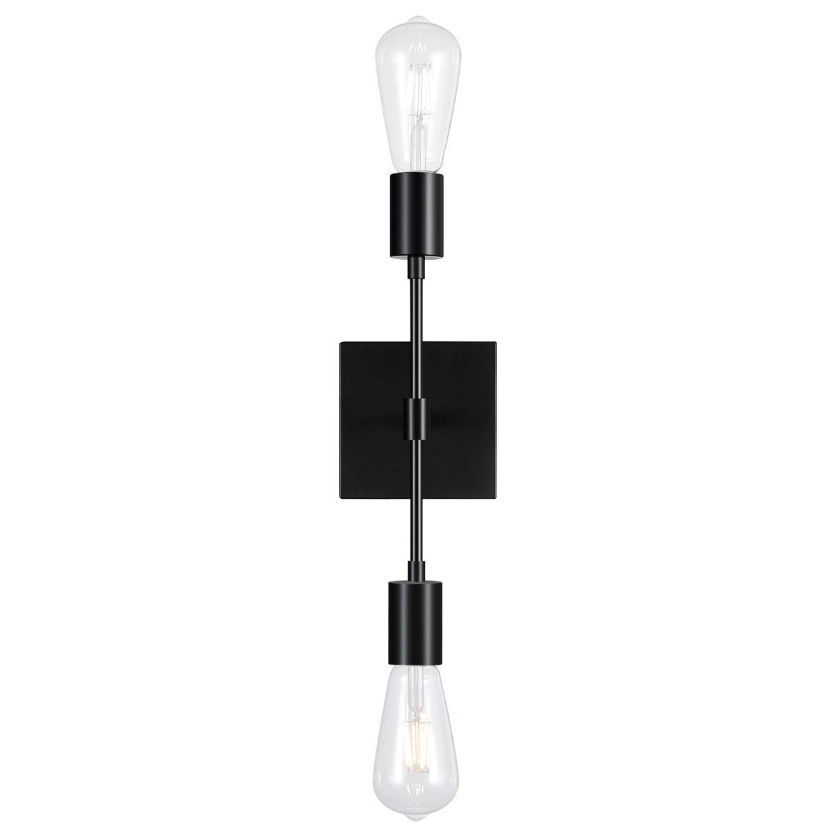 Buy OULEYRA Matte Black Vanity Light, 2 Lights Farmhouse Bathroom Vanity Light Fixture, Modern