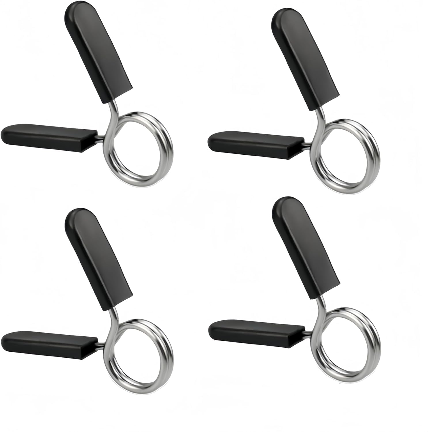 25mm Clip a Molla per Manubri,Nero,Morsetti a Molla per Manubri,Bilanciere Morsetti a Molla,Morsetti per Manubri,per Sollevamento Pesi,Allenamento di Forza, Corti, sollevamento pesi