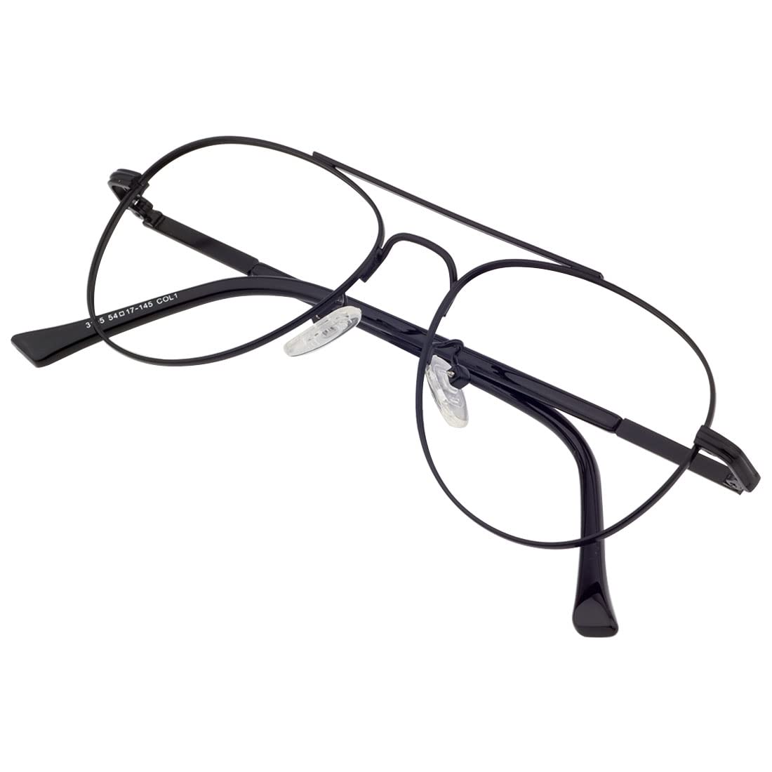 Unisex Eyeglasses For Men Women Spectacle Frames Light Weight Blueray Block Eye Protection Glasses For Computer Zero Power Bluecut lens Aviator Medium Size M-3195