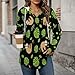 Womens Bodysuit Tree Branches Leaves Cute Sloth T Shirts Long Sleeve Hoodie V Neck Pullover Tops, 2026