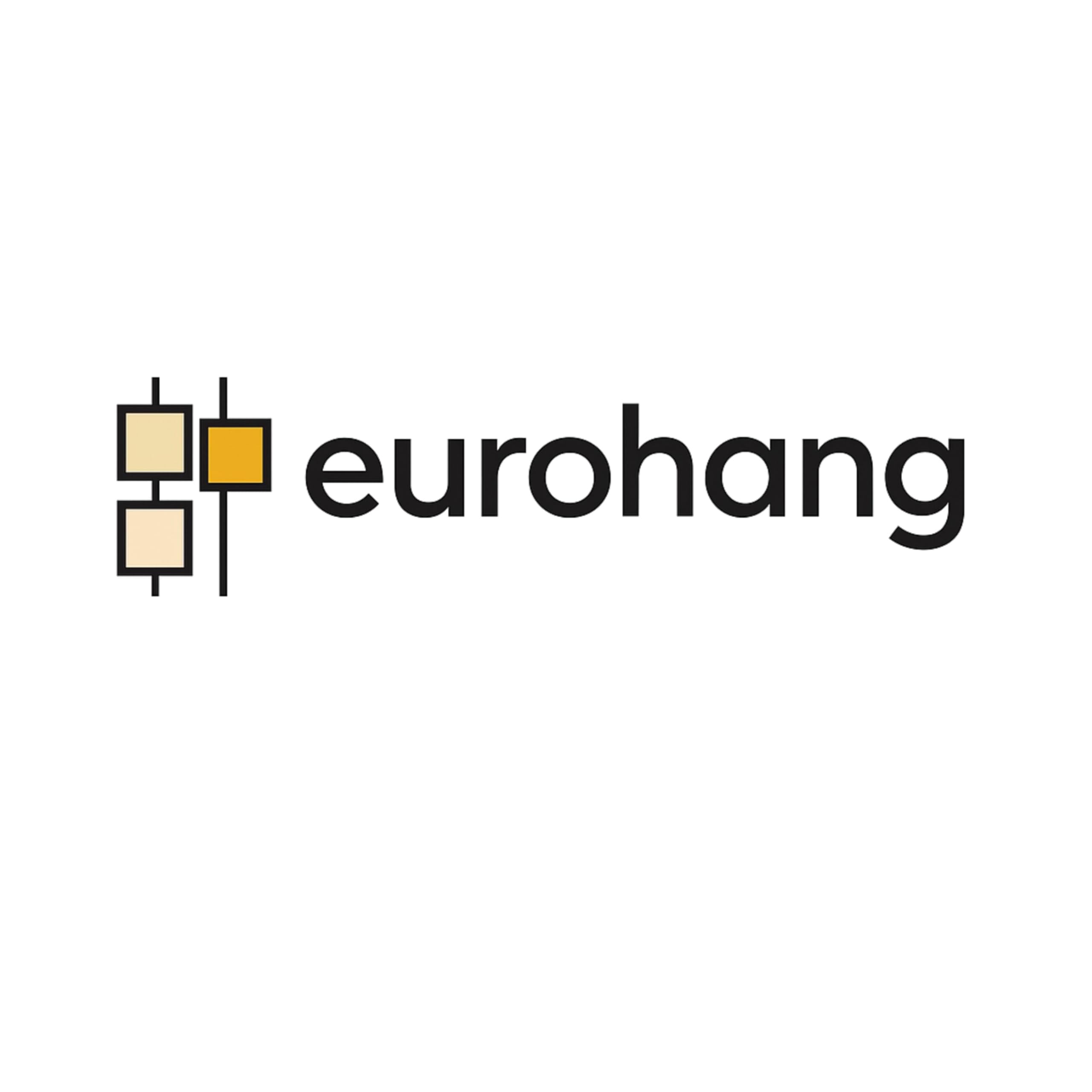riel colgar cuadros pack 9 metros Eurohang guías aluminio Plata mate 150 cm con 12 colgadores RM nylon clips tapas tornillos