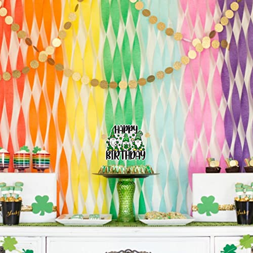 Happy Birthday Cake Topper - Perfect For St. Patrick's Day Holiday Parties, Lucky Clover Themed Birthday Parties This Is A Gnome And Clover Decoration That Any Boy Or Girl Will Love -Sugargera #TOP4