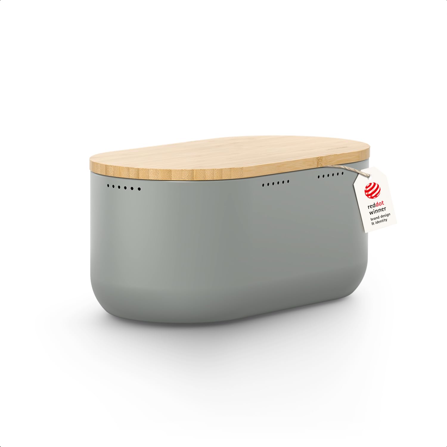 LARS NYSØM Stainless Steel Bread Box with Cutting Board - Bread Storage