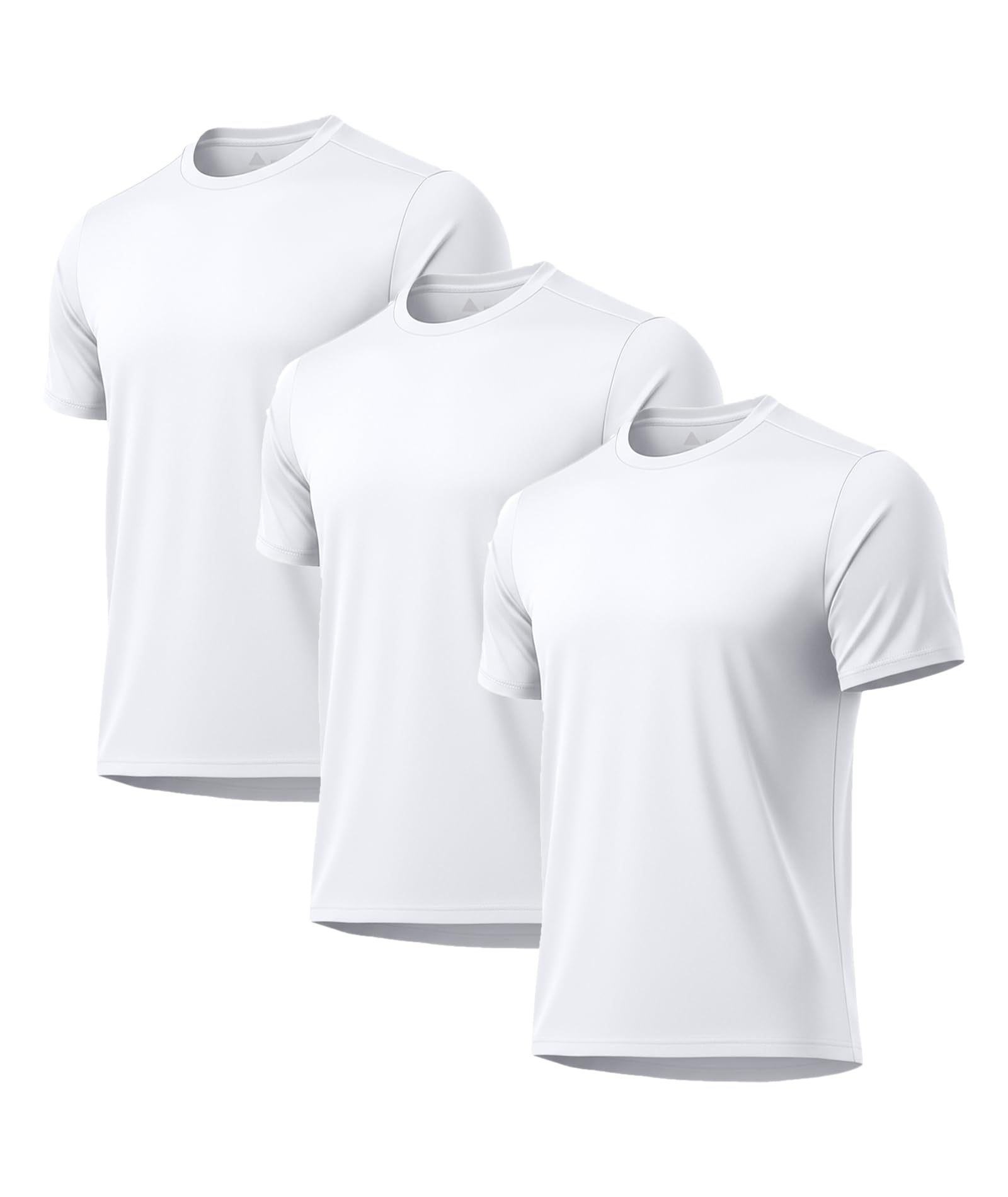 3 Pack Mens Swim Shirt Rash Guard Workout Shirts UPF 50+ Short Sleeve Fast Dry Sun Protection Lightweight Water Shirt