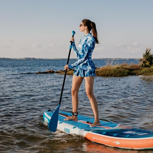 Niphean SUP Paddel, Schwimmfähiges Kajak Paddel in 3 oder 4 Abnehmbaren Teilen, Verstellbares Doppelpaddel für SUP (198–218 cm), Robuste Stand up Paddle