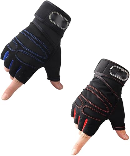 Miniatura 3 de BESPORTBLE 3 Pairs Biking Gloves for Men Cycling Gloves for Men Gym Gloves Bicycle Gloves Guantes De Gym para Hombres Fingerless Riding Gloves