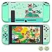 Produktbild Schutzhülle für Nintendo Switch, RHOTALL Dockable Case für Nintendo Switch und Joy Con Controller mit 2 Marshal Design Daumengriffen - (Animal Crossing Island Version)