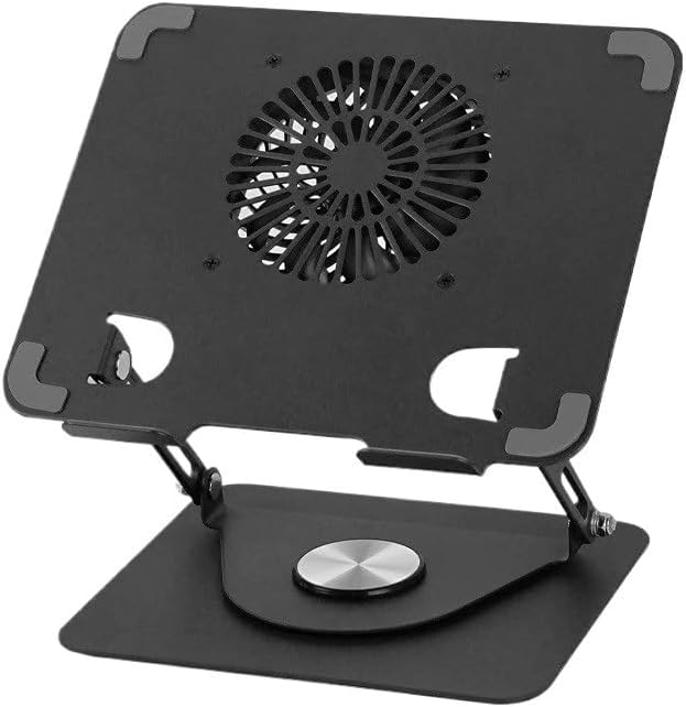 Fan Equipped Adjustable Height Rotation Type Notebook Cooler