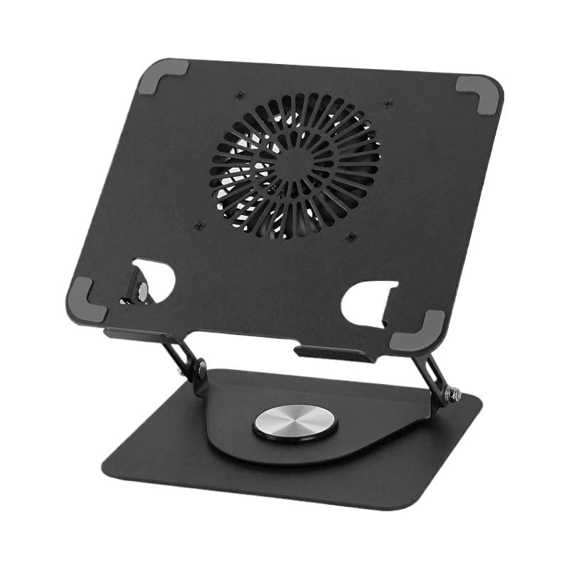 Fan Equipped Adjustable Height Rotation Type Notebook Cooler
