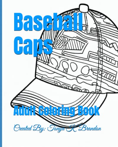 Baseball Caps: Adult Coloring Book image 2