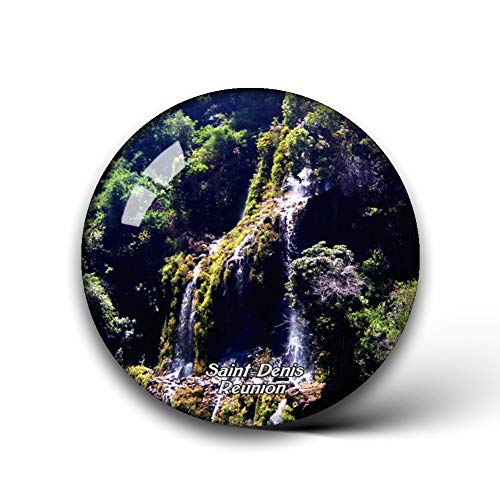 Jollin Reunión de Saint-Denis Imanes de Nevera Cristal para la Pegatina del refrigerador Recuerdos de Viaje de la Ciudad Pizarra Regalos para el hogar