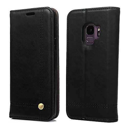 Preisvergleich Produktbild Tophung Samsung Galaxy Folio Leder-Schutzhülle, Flip-Hülle mit Ständer Kartenfächer Magnetverschluss mit weichem TPU stoßfest mit Schutz Handyhülle für Samsung Galaxy