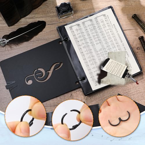 Feifeiya 2 Set Flip Folder, Marching Band Music Flip Folder for Marching Band Performance Music Files