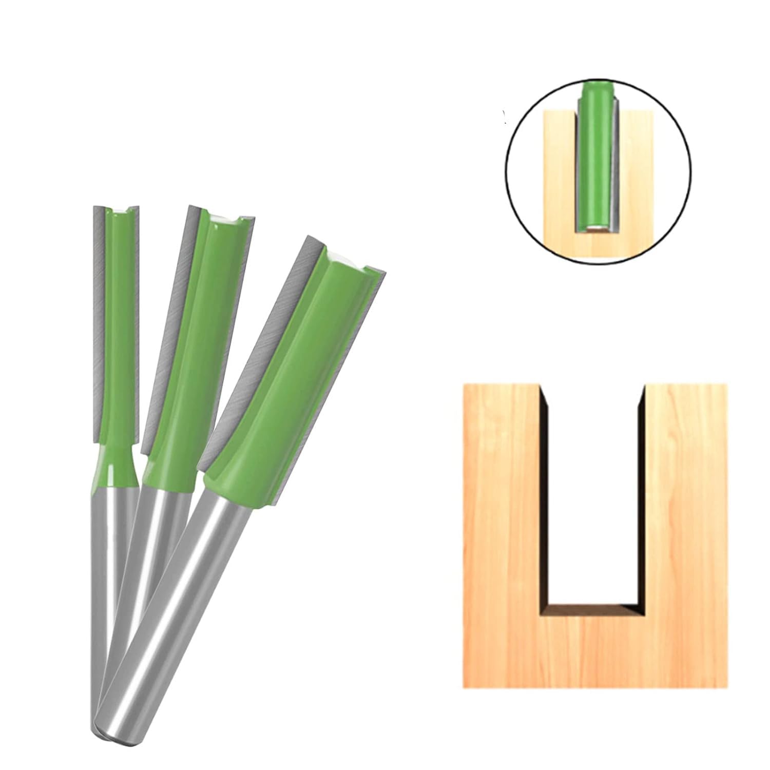 Set di frese per fresatrice, per taglio legno, fresa per scanalature in lega gambo 6mm, per lavorazione del legno fai da te, 7 pezzi