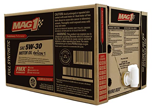 Image of Mag 1 65446 Full Synthetic SAE 5W-30 Motor Oil - 6 Gallon Enviro Box