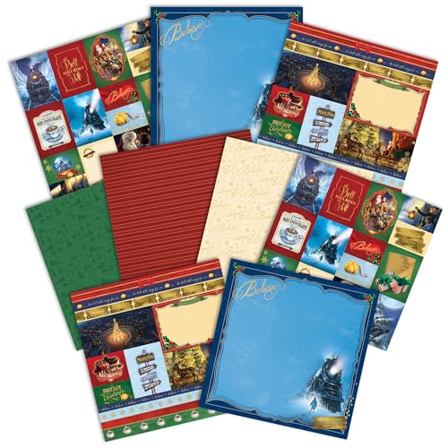 Papier scrapbooking Polar Express, le set idéal pour immortaliser vos précieux souvenirs