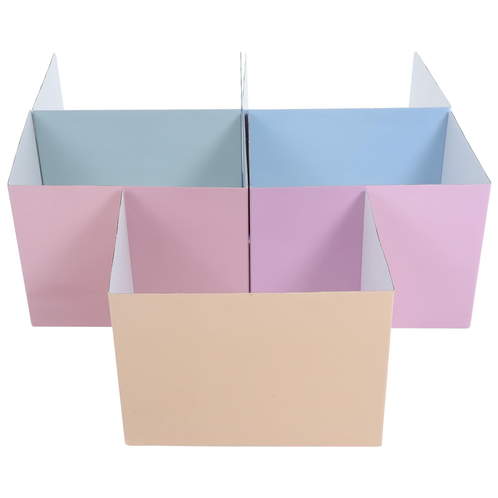 Séparateurs de bureau pour élèves x5, paravent de table en papier sans outil pour classe