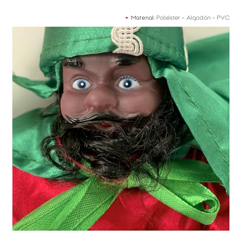 Miniatura 5 de Tienda Eurasia Reyes Magos En Escalera Con 6 Peldaños Material Poliéster, Algodón Y Pvc 16x120 Cm Reyes Magos Multicolor Decoracion Navidad Adorno Puerta Navidad