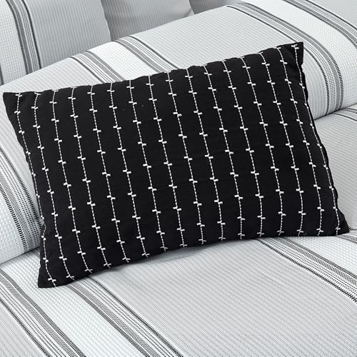 Image of Modern Threads 5-Piece Jacquard Comforter Set, Kira King in Light Blue - Elegant Comforter, 2 Pillow Shams, and 2 Decorative Pillows