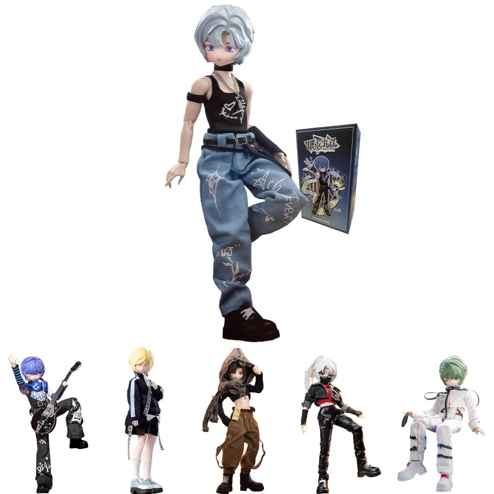 niannyyhouse BJD Blind Box Figurines, Ball Jointed Doll with Clothes, Zack Event Series, 1/8 Scale Action Figure (1PC)