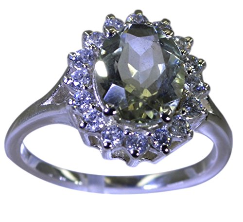 Bijou femme argent sterling 925 ovale vert idéal pour sublimer vos tenues de soirée chic