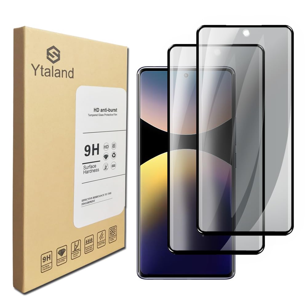 Ytaland 2 Stück Sichtschutz Schutzfolie für Xiaomi Redmi Not