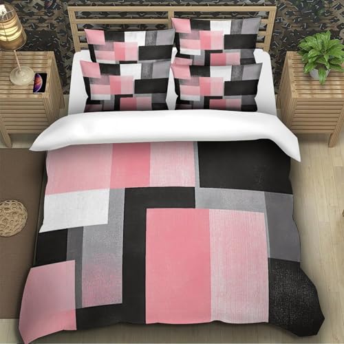 Housse de couette 3D ultra douce microfibre hypoallergénique king - 5