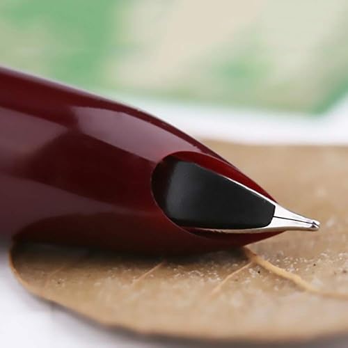 Miniatura 5 de Lanxivi 3 plumas estilográficas auténticas Hero 329, punta fina, patrón de flecha dorada, tapa de acero inoxidable