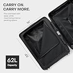 Carry On Max Expandable - 21.5" Airline Approved Carry On Luggage with Travel Tote, Rolling Suitcase for Men & Women - TSA Lock Spinner Suitcase, Silent Wheels, Expansion Zip - Dark Brown - Image 2