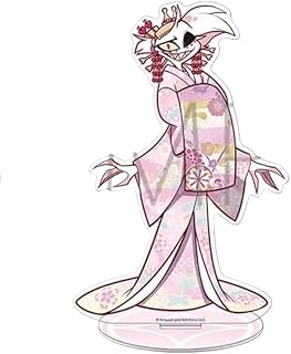 ハズビンホテル アクリルスタンド 10cm 着物 アラスター チャーリー ルシファー 台座付き 可愛い キャラクター 飾り DIY装飾 誕生日 ギフト プレゼント 萌えグッズ (E) [並行輸入品]