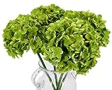 TOPIA High Details Hydrangea Silk Flowers (About 225 Petals Each Flower), Artificial Hydrangea Flowe