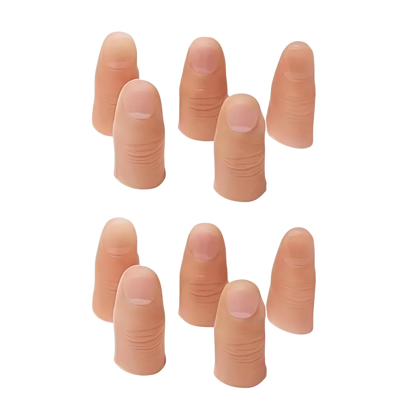 10Pcs Magic Trick Fingers Fake Thumb Tips Stage Show Prop Prank Magic Kits and Accessories Novelty Toys