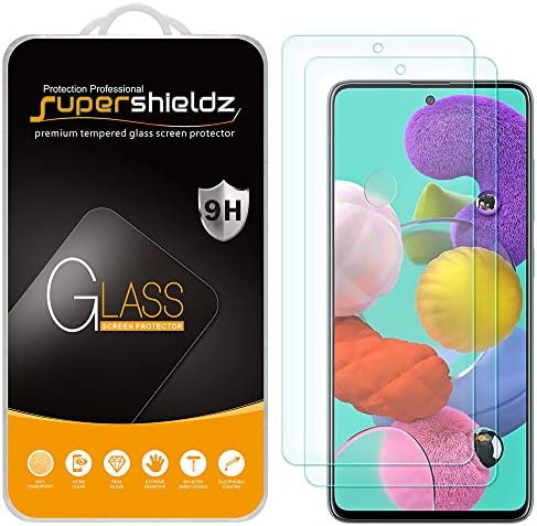 Supershieldz (2 Pack) Designed for Samsung Galaxy A53 5G / A52 / A52 5G / A51 / A51 5G / A51 5G UW Tempered Glass Screen Protector, Anti Scratch, Bubble Free