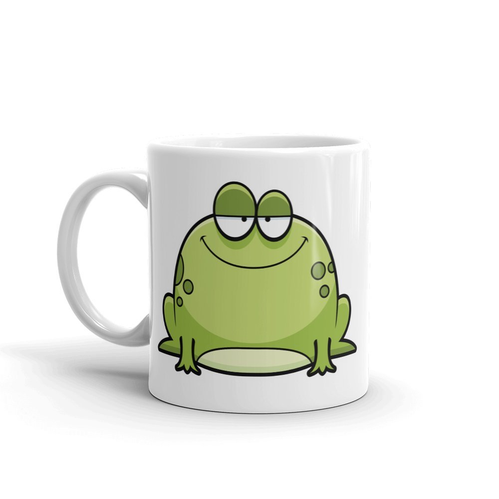 Dv Mugs Ltd Multi Happy Green Frog 10Oz Coffee Tea Mug #5713