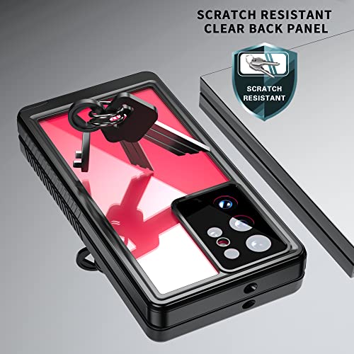 HJHStar Samsung S22 Ultra 5G Case Slim à prova d'água, poeira à prova de choque com protetor de tel