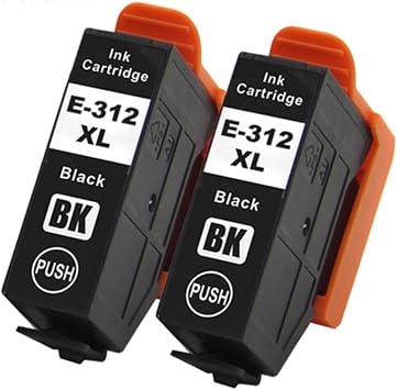 2PCS Black Remanufactured Ink Cartridge Replacement for 312 XL 312XL T312 T312XL for XP-8500 X8500 XP-8600 XP-15000 XP15000 Printer