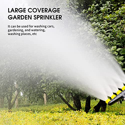 Arroseur de jardin rotatif multi-têtes réglable pour l'irrigation extérieure - 4