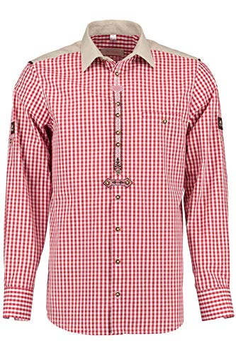 Orbis Textilien Trachtenhemd für Lederhosen Langarm Trachtenmode Cover