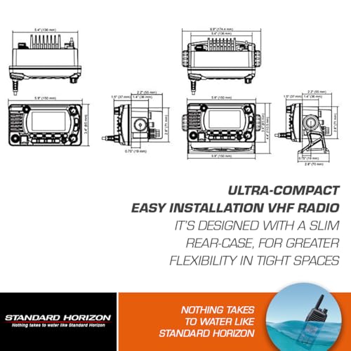 Image of Standard Horizon GX1850 Fixed Mount VHF - NMEA 2000 - Black