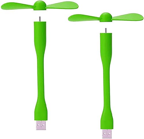 Sokelinn-six Ventilador flexible USB, mini ventiladores de refrigeración portátiles alimentados por USB para banco de energía, portátil, PC,