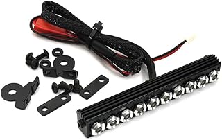 Integy RC Model C25967SILVER Billet Machined T10 Realistic Roof Top White LED (10) Spot Light Set W=87mm